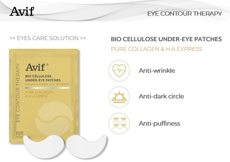 AVIF Bio-cellulose Under-Eye Patches